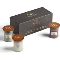 Woodwick Geurkaars Deluxe Geschenkset Mini Woody 3 x 85 gr