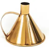 Housevitamin Trechter Kandelaar - Goud -10x10x9cm -