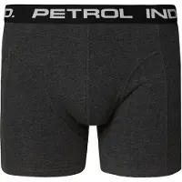 Petrol Industries Boxershorts grijs gemêleerd / zwart / wit