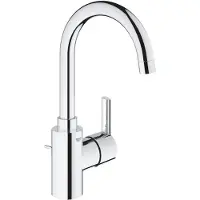 GROHE Feel 1-gats wastafelkraan L-size met afvoerplug met hoge draaibare uitloop chroom
