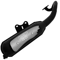 Giannelli Silencers Go Peugeot Elyseo 50 Not Homologated Muffler Zilver Not Homologated