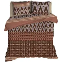Romanette Dekbedovertrek Lombok Brick Katoen-200 x 200 / 220 cm | 2-Persoons