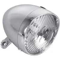 Dresco Fietskoplamp - Classic - 3 LEDs - Chroom