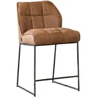Livin24 Industriële barkruk Abel cognac 70 cm