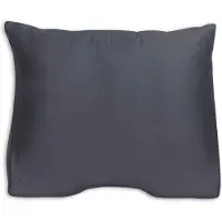 Silvana Support Satin Shoulder Contour kussensloop - Antraciet - 60x60/70