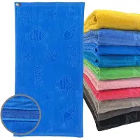 ISleep Strandlaken Schelp - 100% Katoen - Extra Groot - 100x200 cm - Aqua