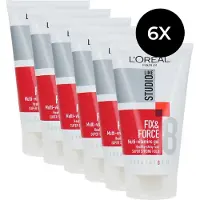 L'Oréal Studio Line Fix and Force Styling Gel Super Strong Voordeelverpakking 6x150ml