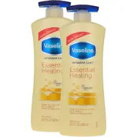 Vaseline Essential Healing With Pump Body Lotion - 2 x 600 ml