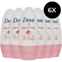 Dove Deodorant Deoroller Beauty Finish Voordeelverpakking 6x50ml