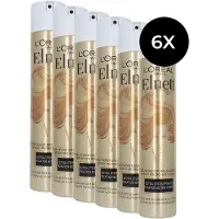 L'Oréal 6x Elnett Haarspray Extra Sterke Fixatie 300 Ml