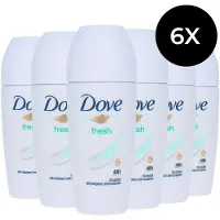 Dove 6x Deodorant Roll-on Fresh 50 Ml