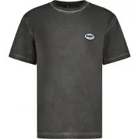 Vingino T-shirt Hyma met backprint zwart Jongens Katoen Ronde hals Backprint - maat 152