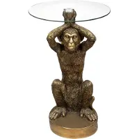 Atmosphera Monkey salontafel - Ø40xH52cm - Goud