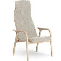 Swedese Lamino Fauteuil gelakt Beuk/schapenvacht Moonlight (beige)