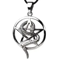 EtNox - pendant Snake Pentagram - 925 silver