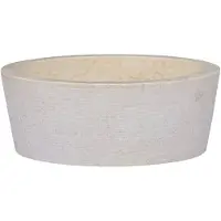 vidaXL Gootsteen Ø40x15 cm marmer crèmekleurig