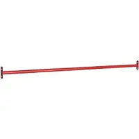 vidaXL Rekstok 125 cm staal rood