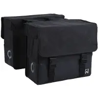 Willex Dubbele Tas Canvas 30L Zwart/Mat Zwart