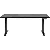 Beliani DESTIN IV - Elektrisch Verstelbaar bureau - Zwart - 160 cm - MDF