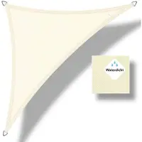 Buitenkado schaduwdoek waterdicht 3,5 x 3,5 x 4,95 creme wit