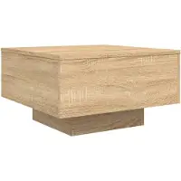 vidaXL Salontafel 55x55x31 cm bewerkt hout sonoma eikenkleurig
