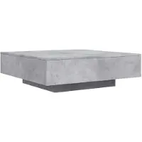 vidaXL Salontafel 100x100x31 cm bewerkt hout betongrijs