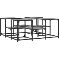 vidaXL Salontafel grijs Sonoma, 91x91x40 cm, houtvezel