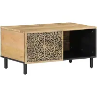 vidaXL Salontafel 80x50x40 cm, massief mangohout