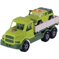 Cavallino XL Torpedo Vrachtwagen met Survival Jeep Groen, 44,5cm