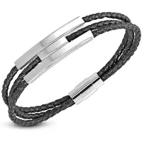 Montebello Armband Calvin D - Leer - 316L Staal - Magnetisch - 9mm - 22cm