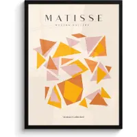 PosterMonkey Poster in lijst - Fotolijst 60x80 cm - Posters - Matisse - Abstracte kunst - Modern - Posterlijst zwart - Decoratie - Wanddecoratie woonkamer - Muurdecoratie slaapkamer