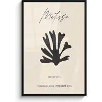 PosterMonkey Poster in lijst - Fotolijst 80x120 cm - Posters - Matisse - Kunst - Abstract - Modern - Posterlijst zwart - Decoratie - Wanddecoratie woonkamer - Muurdecoratie slaapkamer