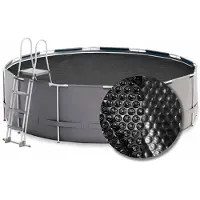 W'eau Premium solar cover rond - 420 cm (zeilmaat 414) - Zwart