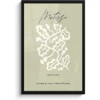 PosterMonkey Poster in lijst - Fotolijst 40x60 cm - Posters - Matisse - Abstracte kunst - Vintage - Groen - Posterlijst zwart - Decoratie - Wanddecoratie woonkamer - Muurdecoratie slaapkamer