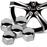 Simoni Racing Wielmoerkapjes - 19mm - Chroom - Set á 20 stuks