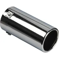 Autostyle Uitlaatsierstuk Staal/Chroom - rond 80mm - lengte 170mm - 40-77mm aansluiting