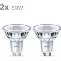 Philips Energiezuinige Spot - 50 W - GU10 - koelwit licht - 2 stuks - Bespaar op energiekosten