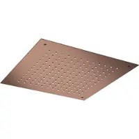 Hotbath Mate M111 inbouw hoofddouche 50cm vierkant geborsteld koper PVD