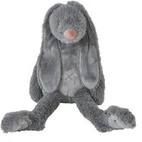 Happy horse Konijn Richie Knuffel 58cm - Donkergrijs - Baby knuffel