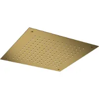 Hotbath Mate M110 inbouw hoofddouche vierkant 38cm messing geborsteld PVD