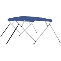 vidaXL Biminitop 4-boogs 243x180x137 cm blauw