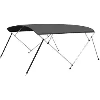 vidaXL Biminitop 4-boogs 243x(230-244)x137 cm antracietkleurig
