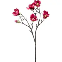 Emerald Kunstbloem Magnolia tak - 65 cm - dieproze - Kunst zijdebloemen - Kunstbloemen