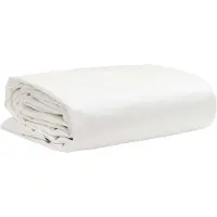 vidaXL Dekzeil 650 g/m² 4x4 m wit