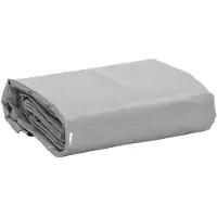 vidaXL Dekzeil 650 g/m² 4x7 m grijs