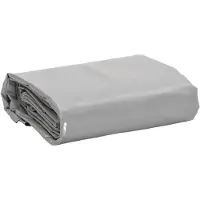 vidaXL Dekzeil 650 g/m² 1x2,5 m grijs