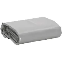 vidaXL Dekzeil 650 g/m² 6x8 m grijs