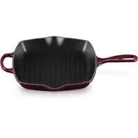 Le Creuset Signature 20183269490422 Garnet, vierkante grillpan/skillet, 26 cm
