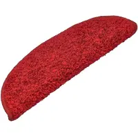 vidaXL Trapmatten 15 st 65x21x4 cm Rood Halfrond Groot