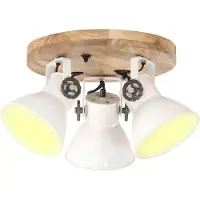 vidaXL Plafondlamp industrieel 25 W E27 42x27 cm wit